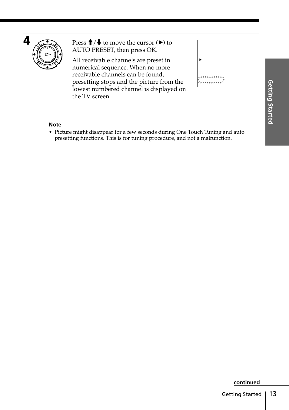 Getting started | Sony SLV-ED818ME User Manual | Page 13 / 61
