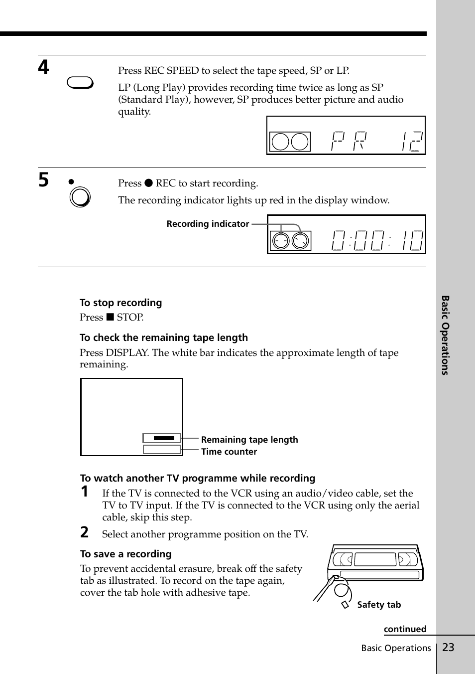 Sony SLV-ED818ME User Manual | Page 23 / 61
