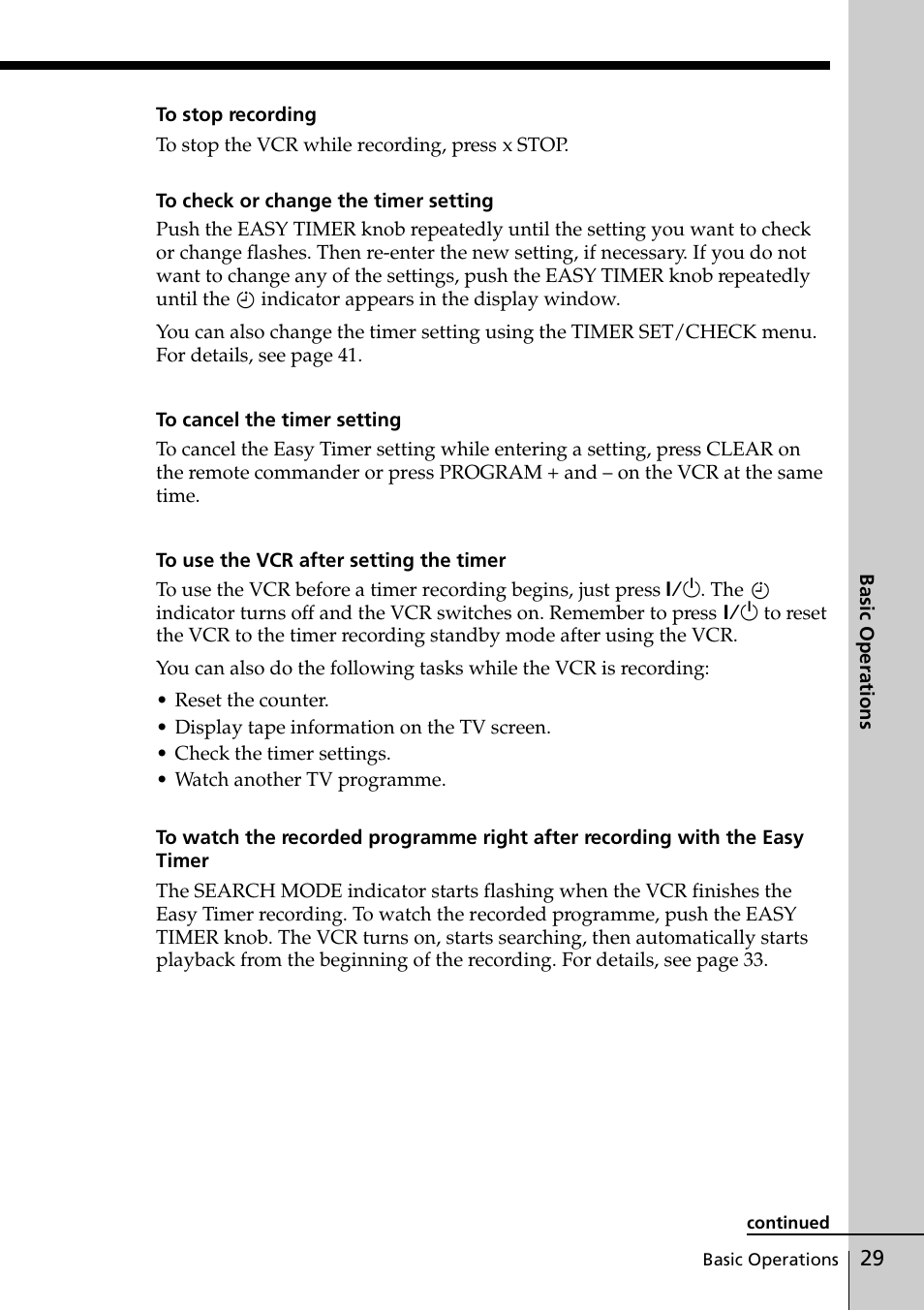Sony SLV-ED818ME User Manual | Page 29 / 61
