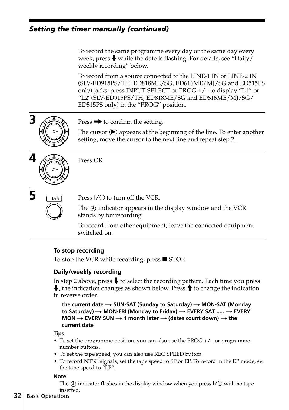 Sony SLV-ED818ME User Manual | Page 32 / 61