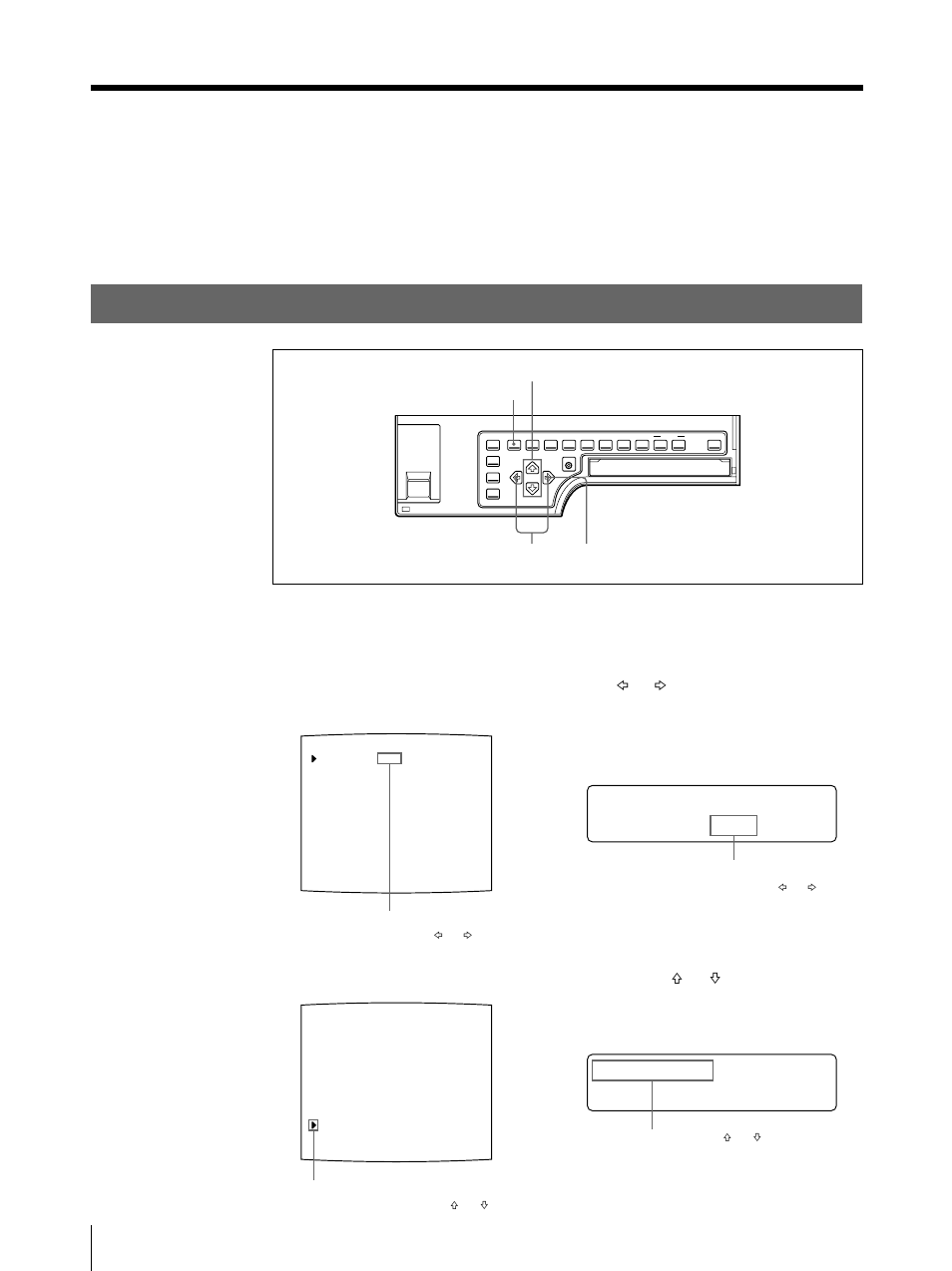 Sélection de la fonction de la touche clear, Sélection de la fonction de la touche clear 1, F unc t i on | Pre ss | Sony UP-50 User Manual | Page 206 / 428
