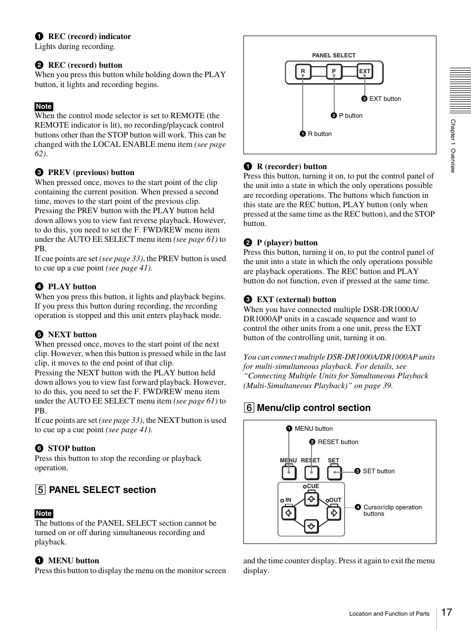 Sony DSR-DR1000A User Manual | Page 17 / 105