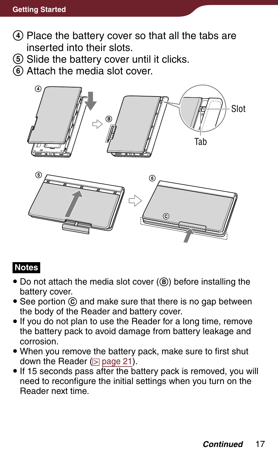 Sony Reader Daily Edition 4-174-983-12(1) User Manual | Page 17 / 202