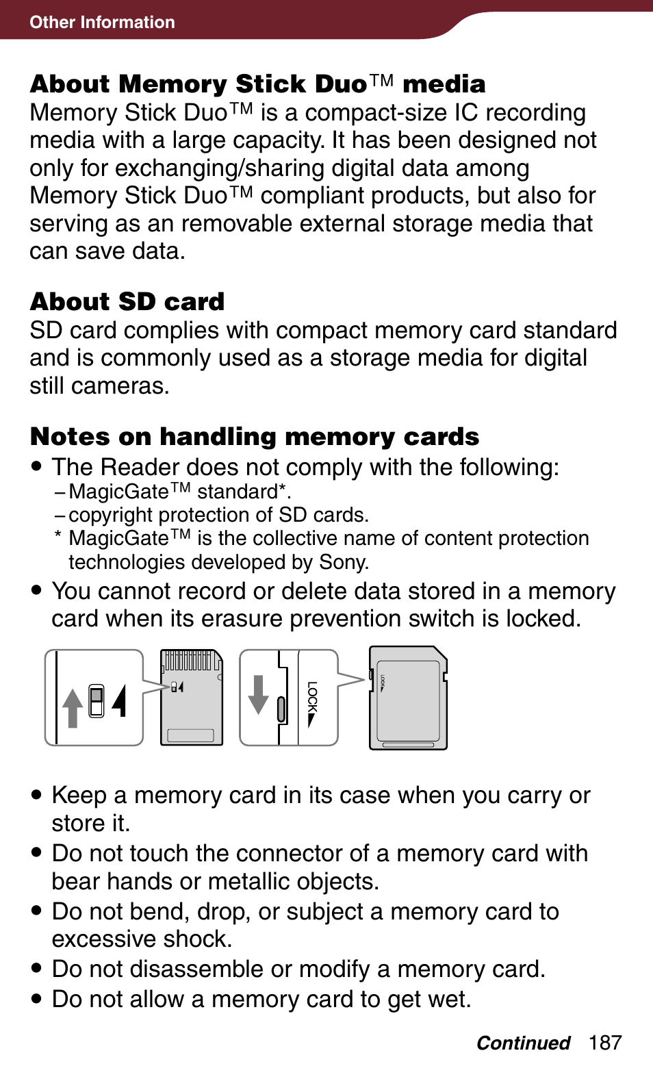 Sony Reader Daily Edition 4-174-983-12(1) User Manual | Page 187 / 202