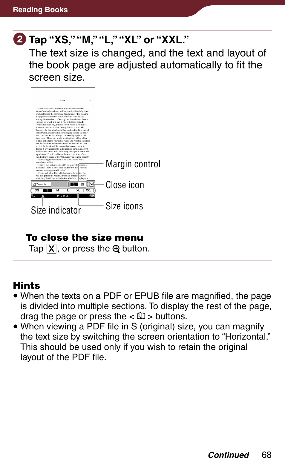 Sony Reader Daily Edition 4-174-983-12(1) User Manual | Page 68 / 202