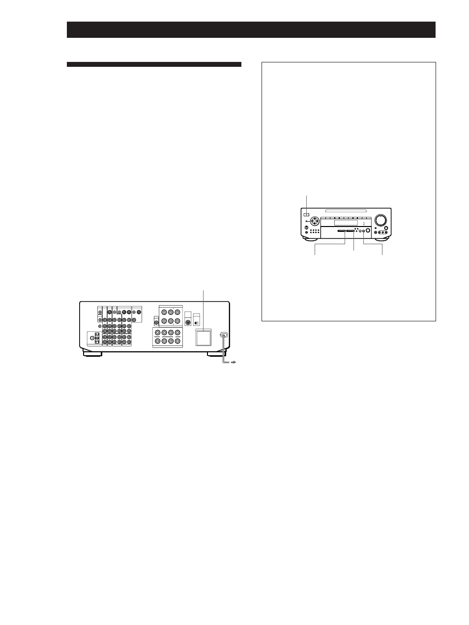 Ac hookups, Hooking up the system, Connecting the ac power cord | Before using for the first time | Sony STR-DE1015G User Manual | Page 14 / 68