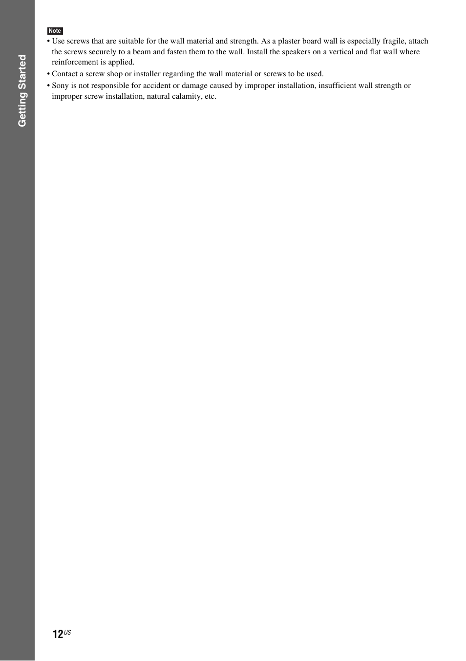 Sony Bravia Theater DAVHDZ273 User Manual | Page 12 / 92