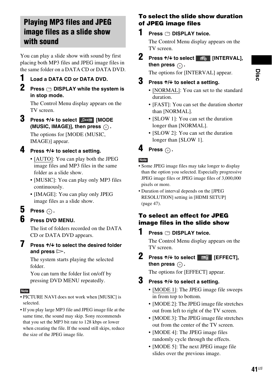 Sony Bravia Theater DAVHDZ273 User Manual | Page 41 / 92