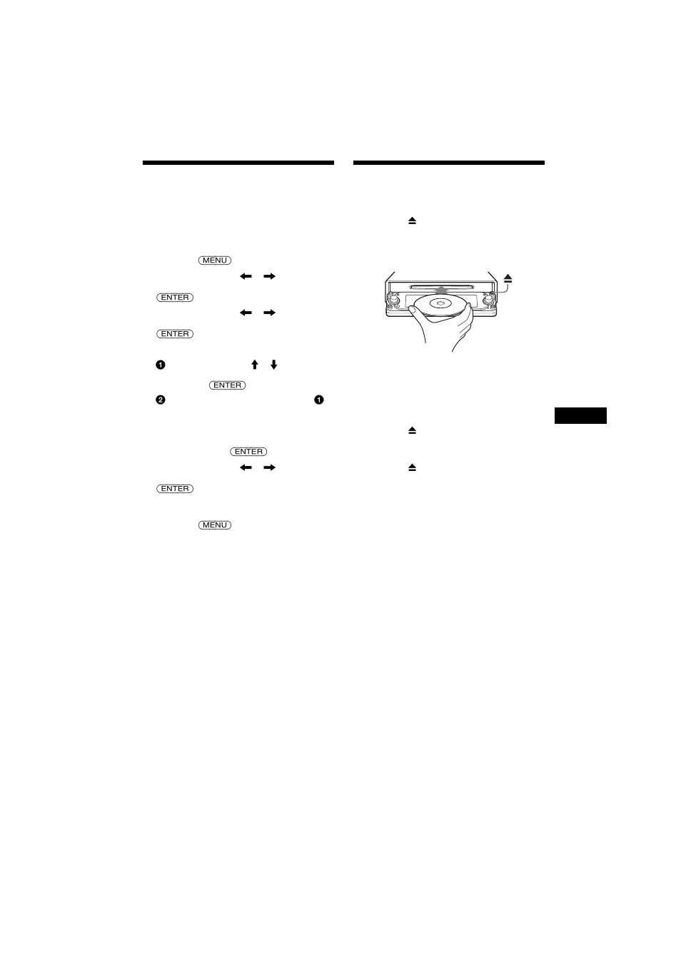 Impostazione dell’orologio e del calendario, Clock, Inserimento del disco nell’apparecchio | Sony 2-581-922-11 User Manual | Page 137 / 218