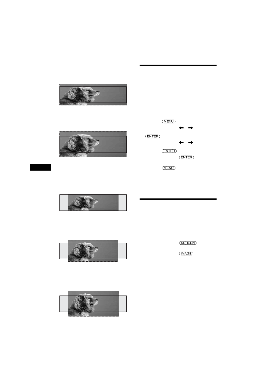 Disattivazione della visualizzazione del testo, Auto clear, Memorizzazione delle immagini | Snapshot | Sony 2-581-922-11 User Manual | Page 156 / 218