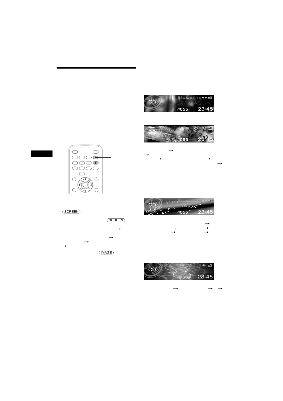Auswählen des anzeigemodus und des anzeigemusters, Auswählen des anzeigemodus und des, Anzeigemusters | Anzeigemodi und anzeigemuster | Sony 2-581-922-11 User Manual | Page 52 / 218