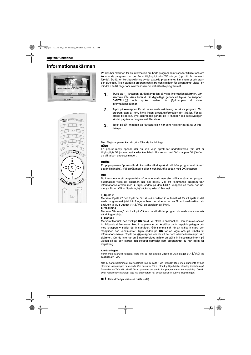 Informationsskärmen | Sony KD-32NX200E User Manual | Page 92 / 120
