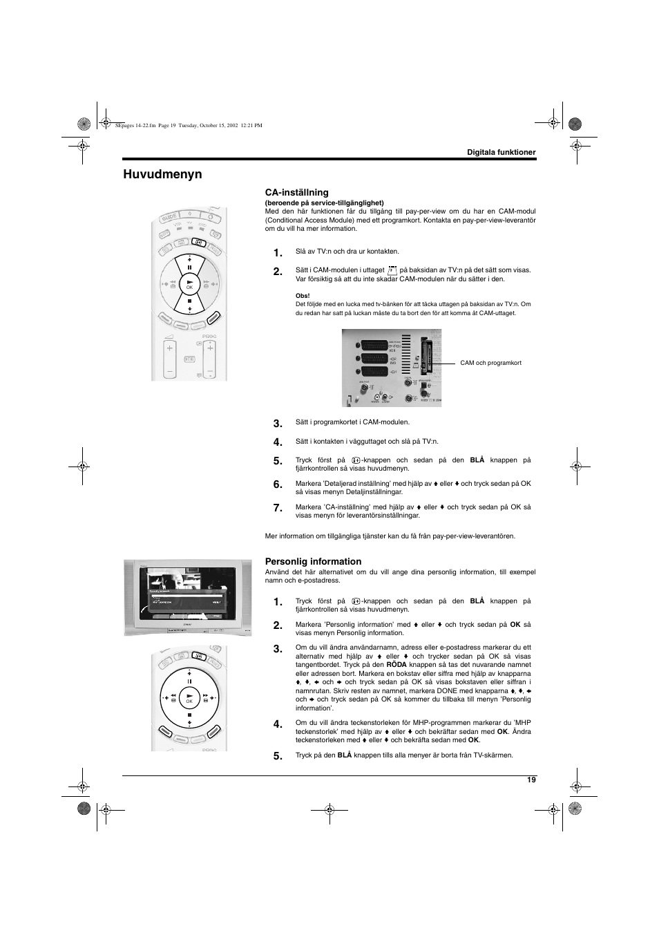 Huvudmenyn | Sony KD-32NX200E User Manual | Page 97 / 120
