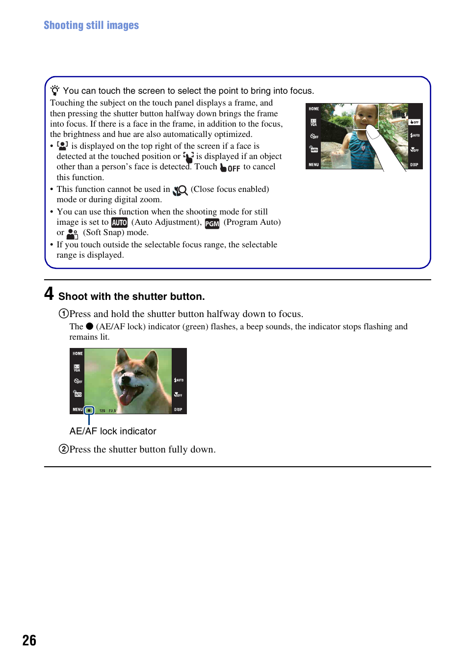 N (26), K (26) | Sony Cyber-shot 3-700-727-12(1) User Manual | Page 26 / 135