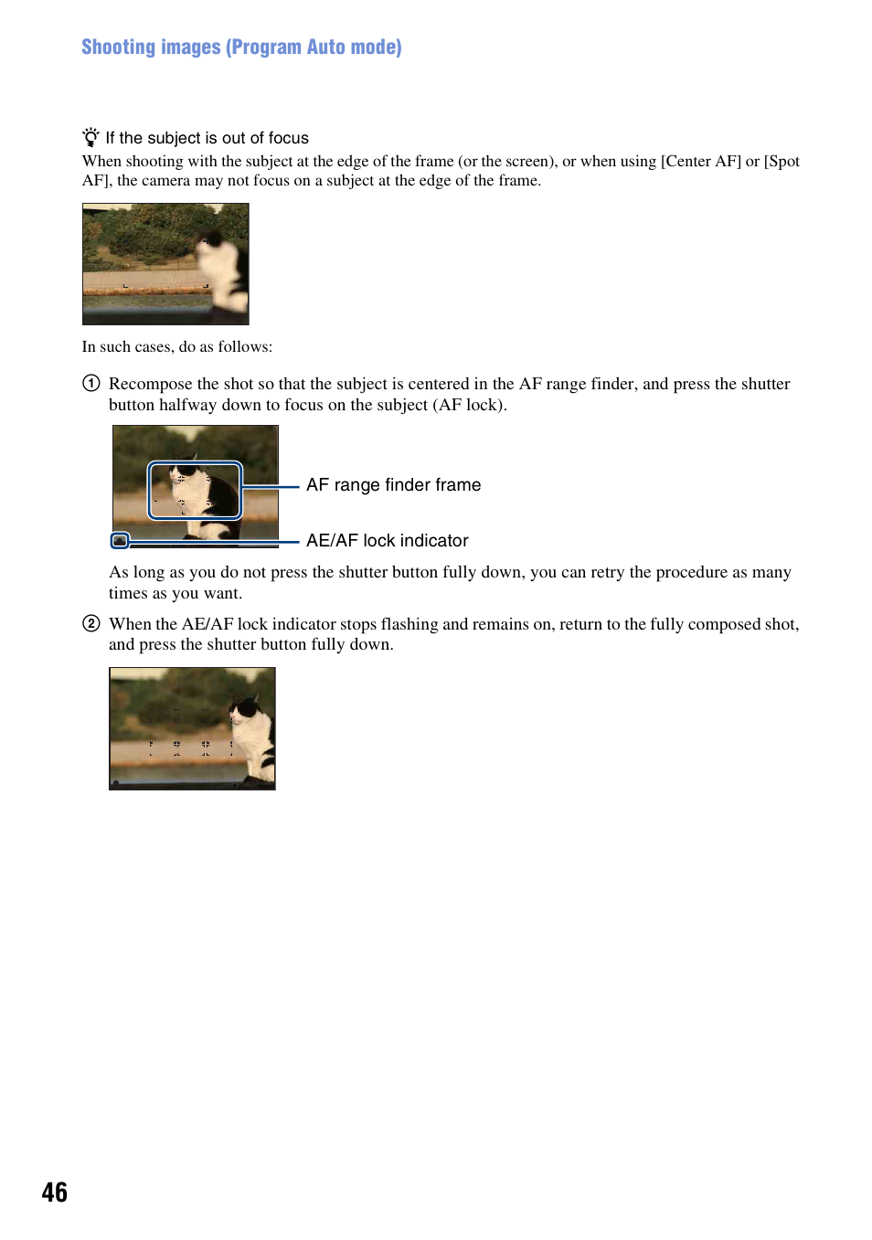 Sony Cyber-shot 3-700-727-12(1) User Manual | Page 46 / 135