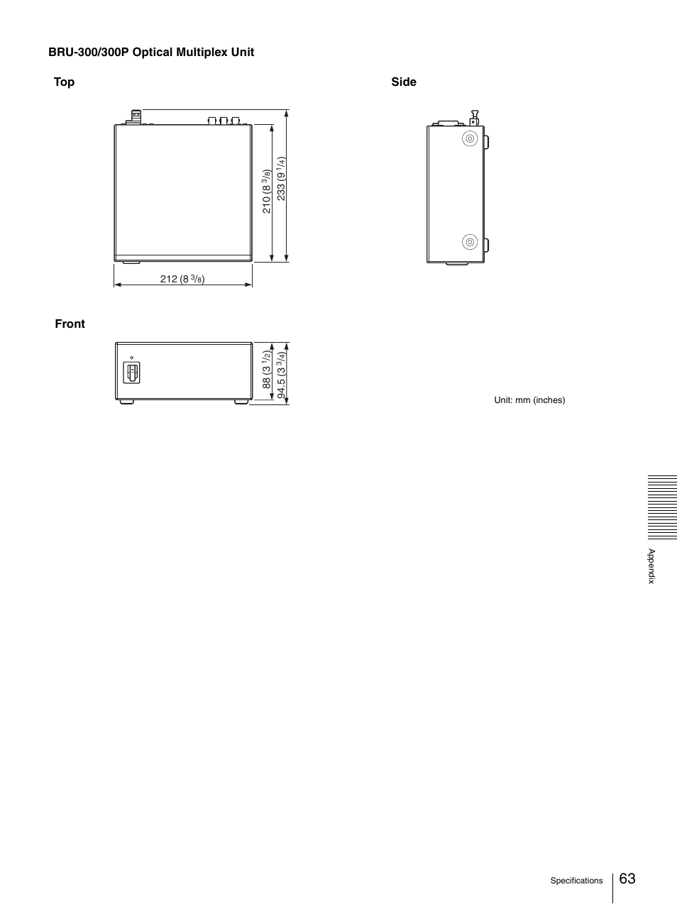 Sony 3CCD COLOR BRC-300P User Manual | Page 63 / 68