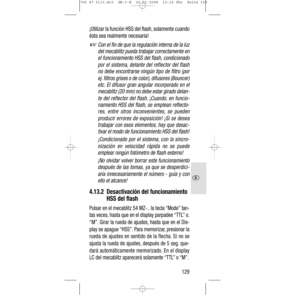 Sony Metz SCA 3302 M7 User Manual | Page 129 / 160
