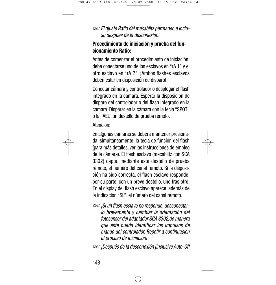 Sony Metz SCA 3302 M7 User Manual | Page 148 / 160