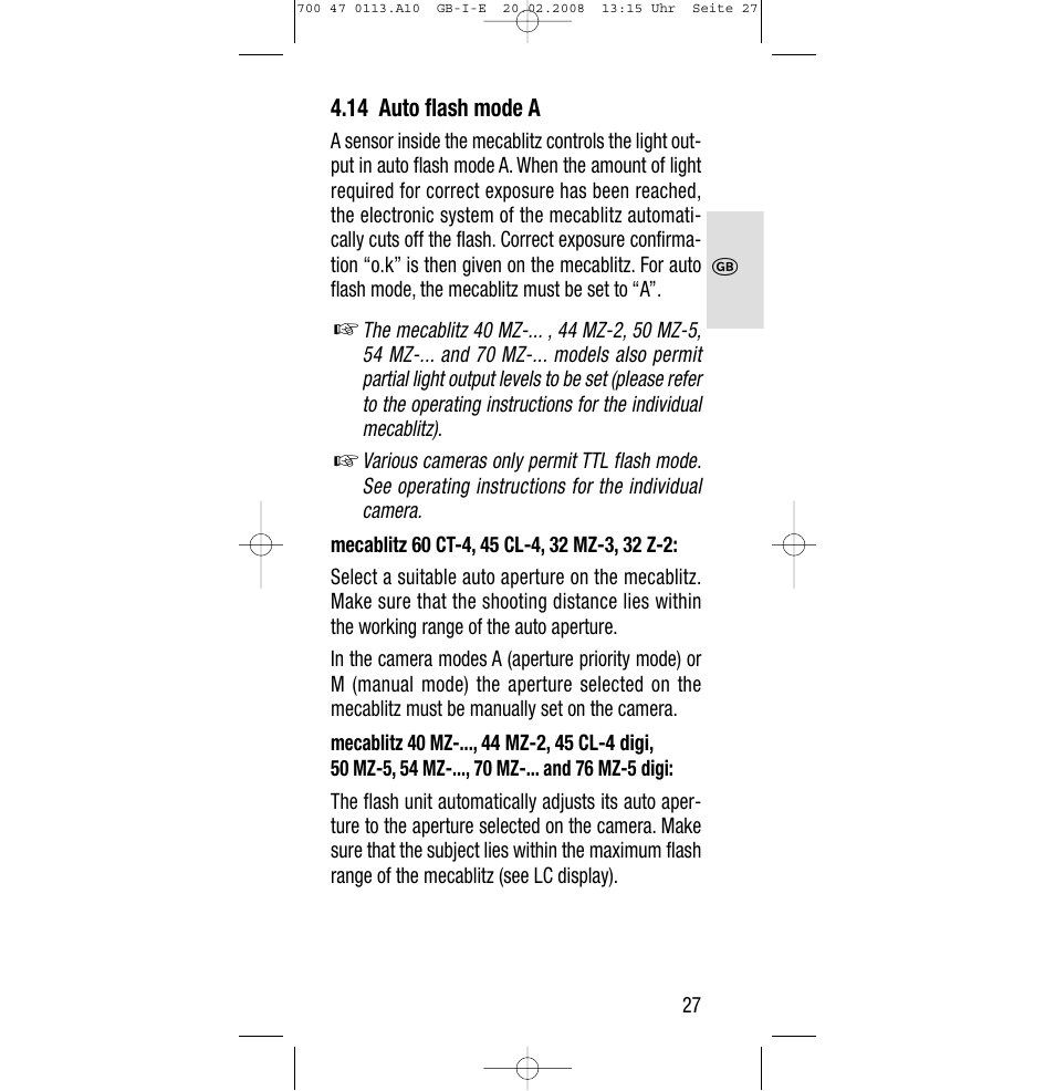 Sony Metz SCA 3302 M7 User Manual | Page 27 / 160