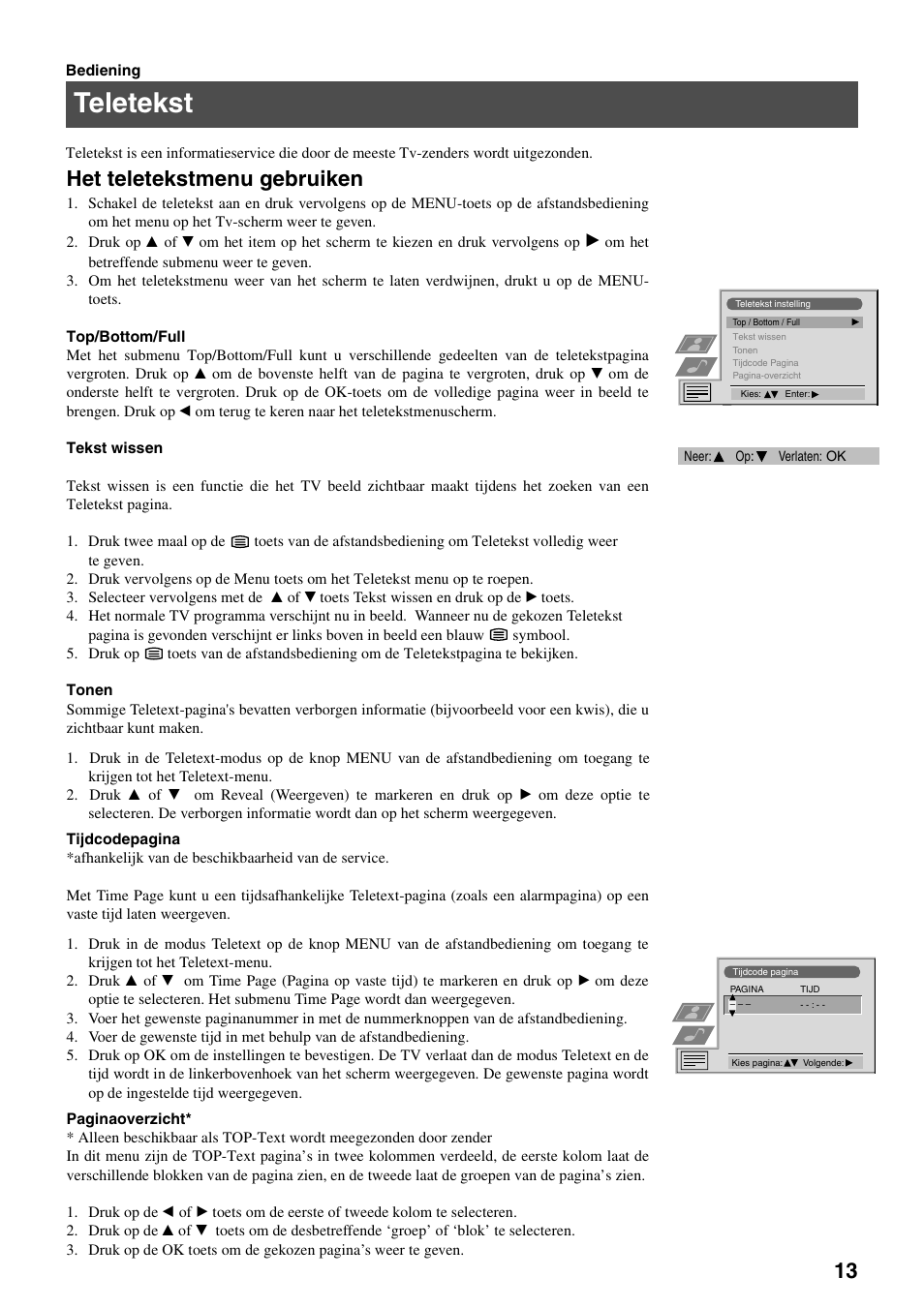 Teletekst, Het teletekstmenu gebruiken | Sony FD Trinitron KV-32FX65 B User Manual | Page 123 / 140