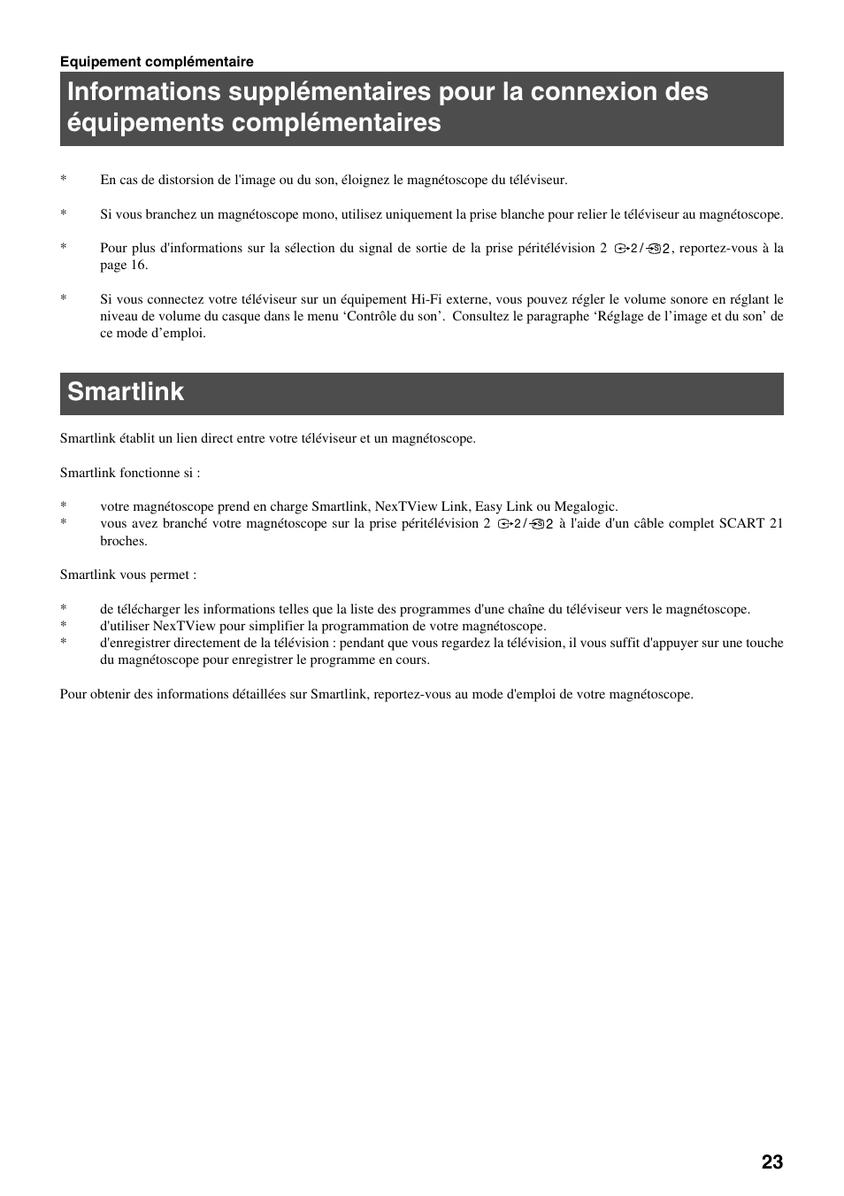 Smartlink | Sony FD Trinitron KV-32FX65 B User Manual | Page 51 / 140