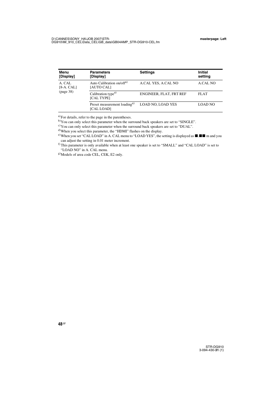 Sony STRDG910 User Manual | Page 48 / 96
