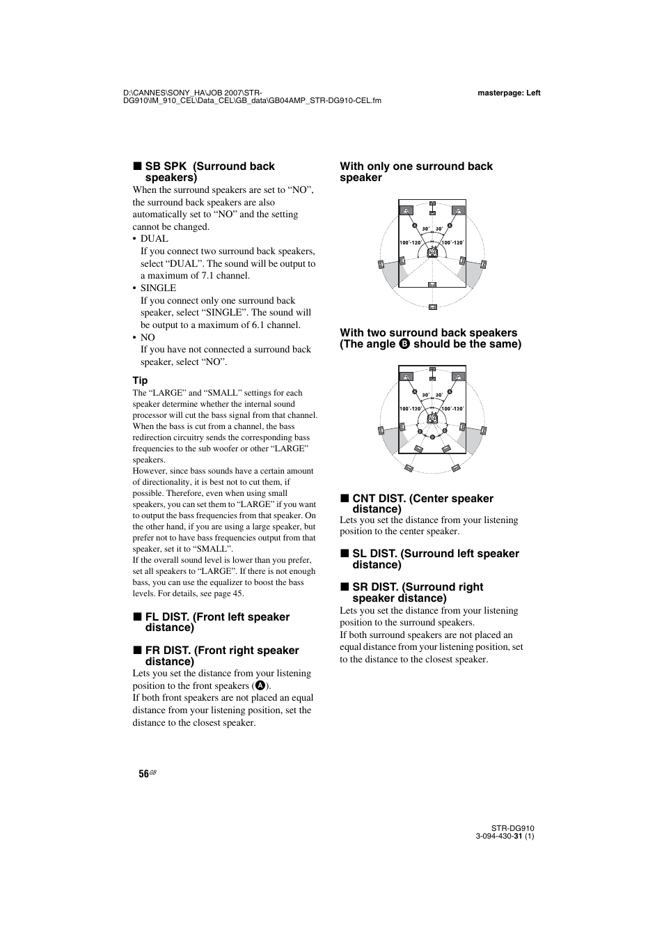 Sony STRDG910 User Manual | Page 56 / 96