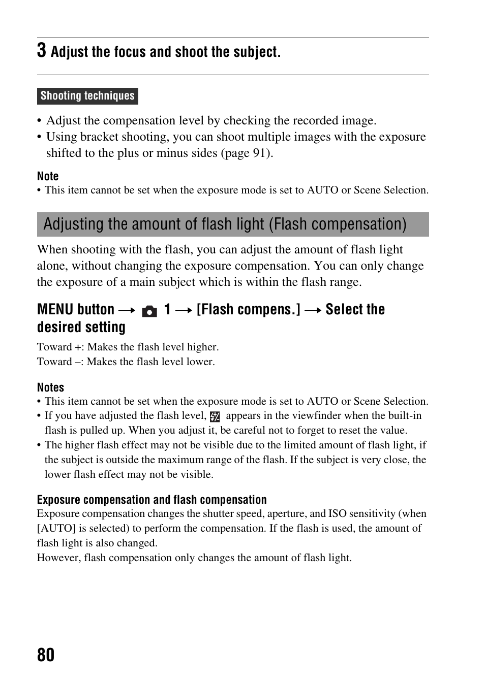N (80) | Sony Alpha 230 User Manual | Page 80 / 162