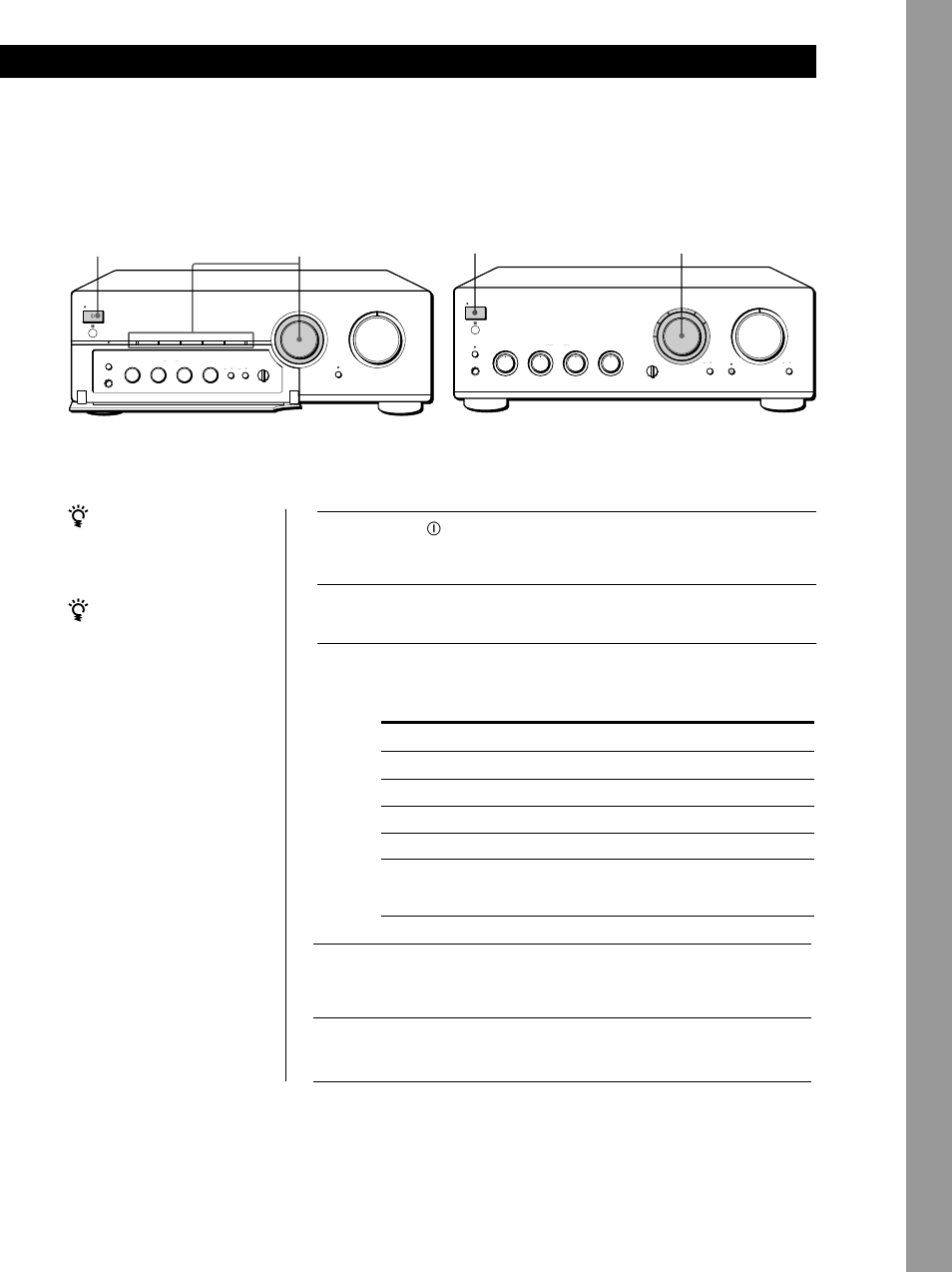 Grabación, Operaciones básicas 9, Operaciones básicas | Ponga en reproducción la fuente de programas, Ponga input selector en, Para grabar | Sony TA-FB920R User Manual | Page 33 / 48