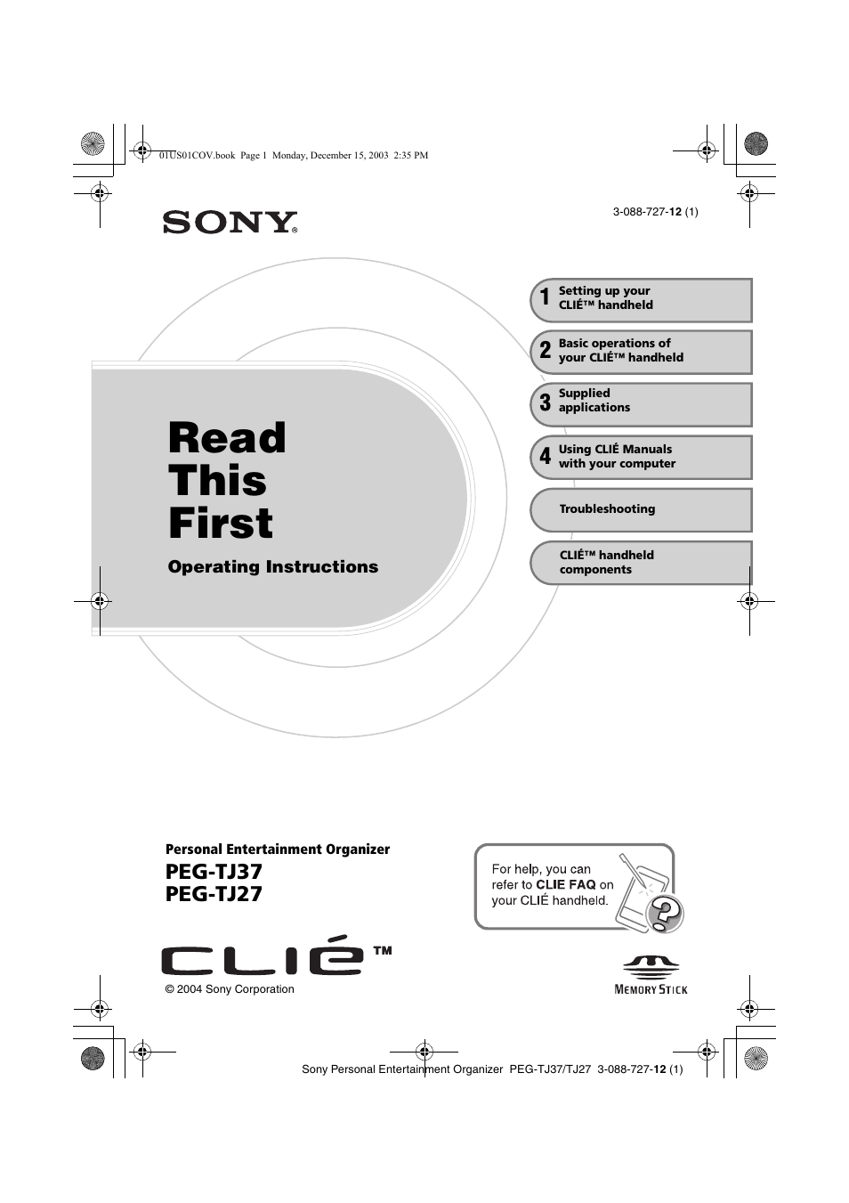 Sony PEG-TJ37 User Manual | 84 pages