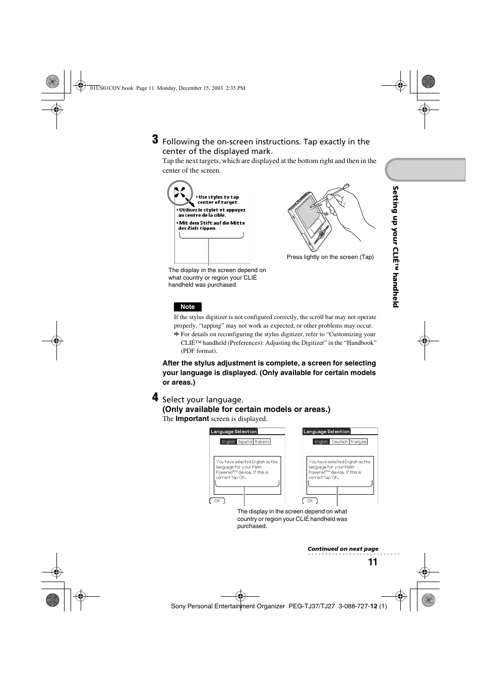 Sony PEG-TJ37 User Manual | Page 11 / 84