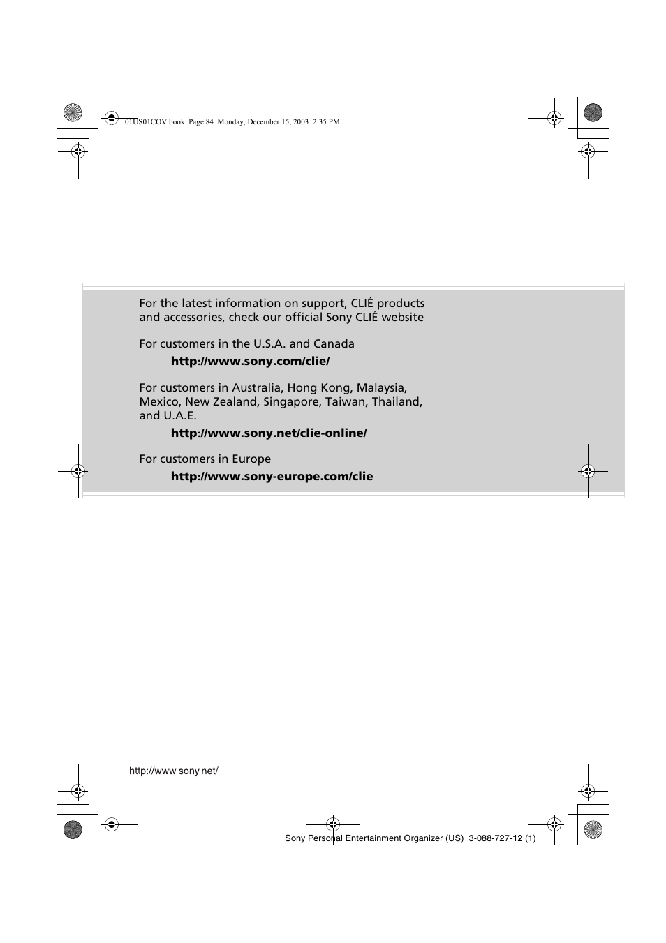 Sony PEG-TJ37 User Manual | Page 84 / 84