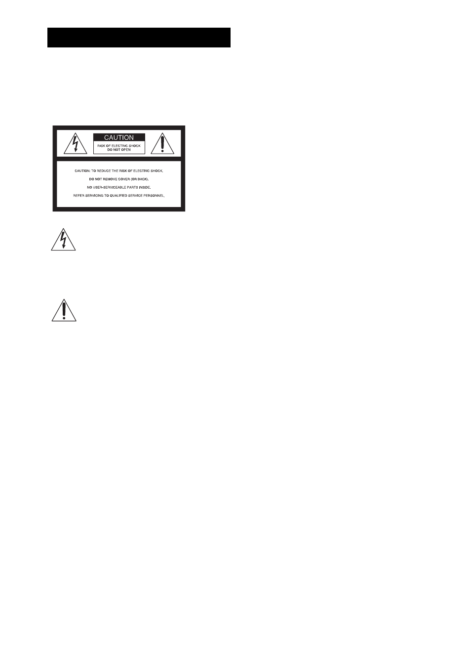Warning, For the customers in the u.s.a, For the customers in canada caution | Sony DAV-FR1 User Manual | Page 2 / 108