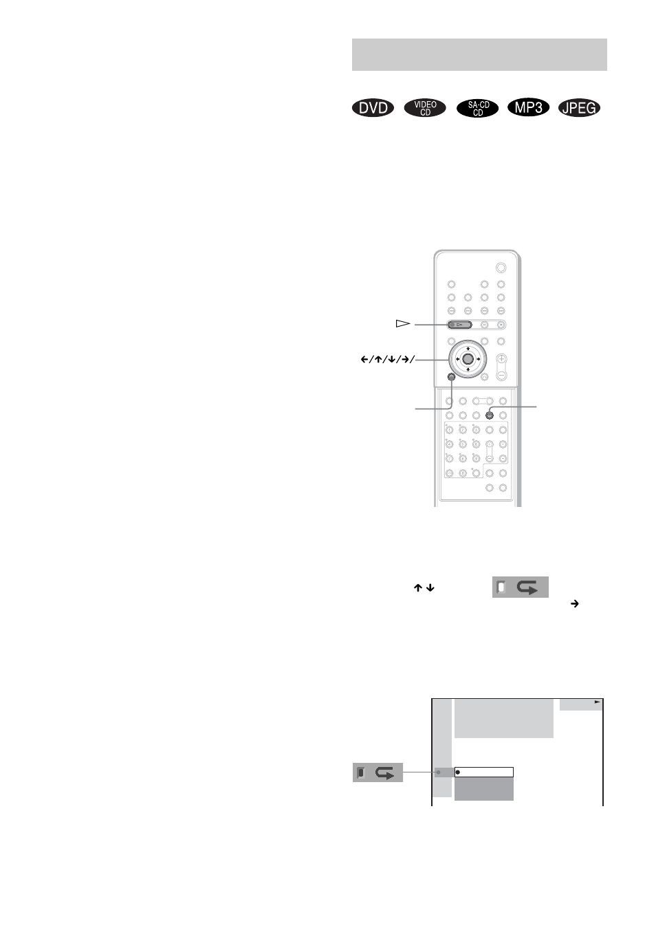 Playing repeatedly, Repeat play) | Sony DAV-FR1 User Manual | Page 42 / 108