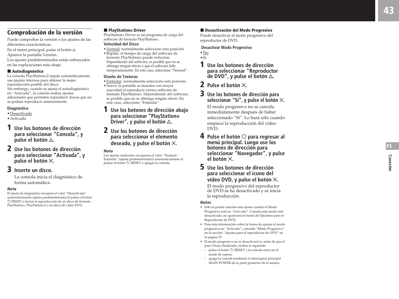 Sony SCPH-50011 User Manual | Page 43 / 64