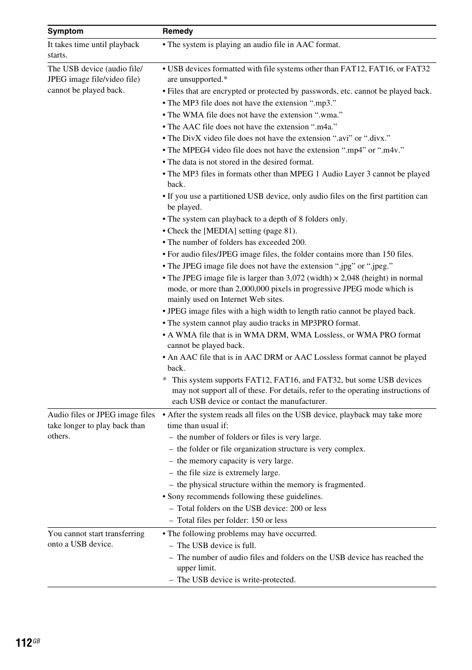 Sony DAV-DZ380W User Manual | Page 112 / 136