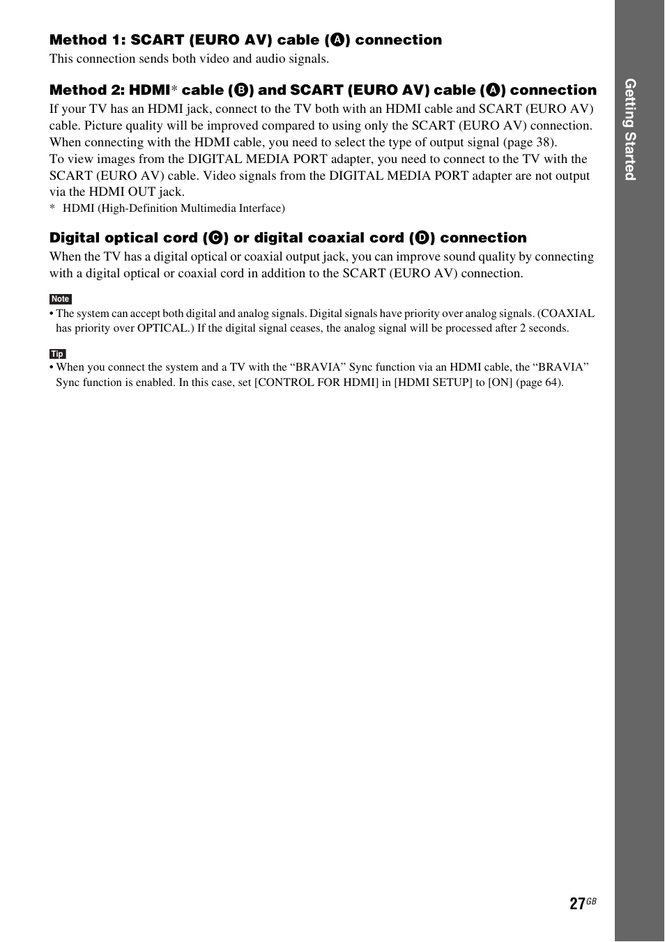Sony DAV-DZ380W User Manual | Page 27 / 136
