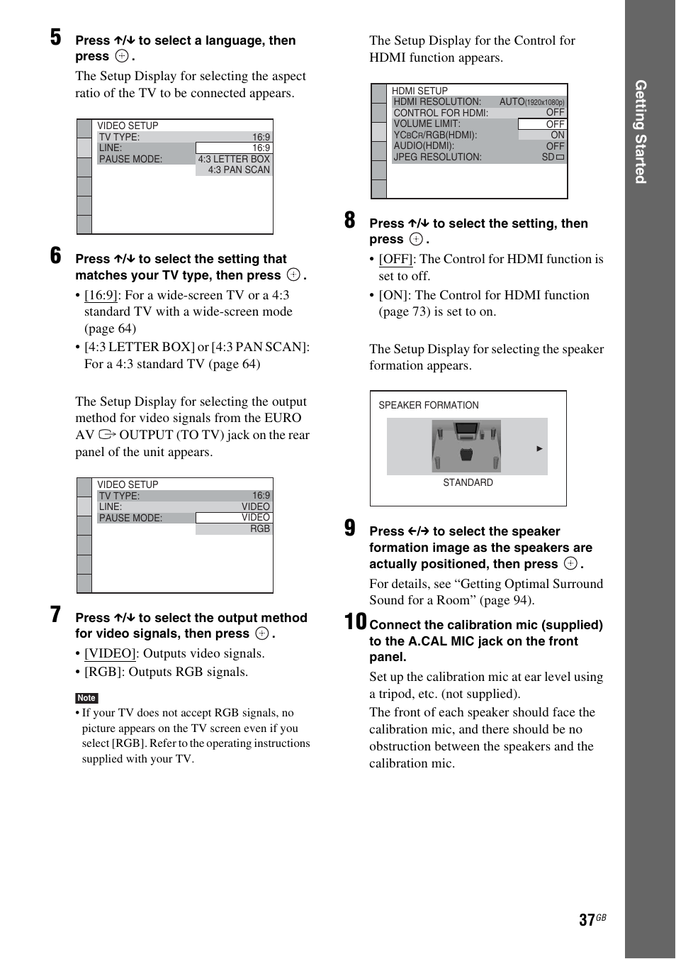 Sony DAV-DZ380W User Manual | Page 37 / 136