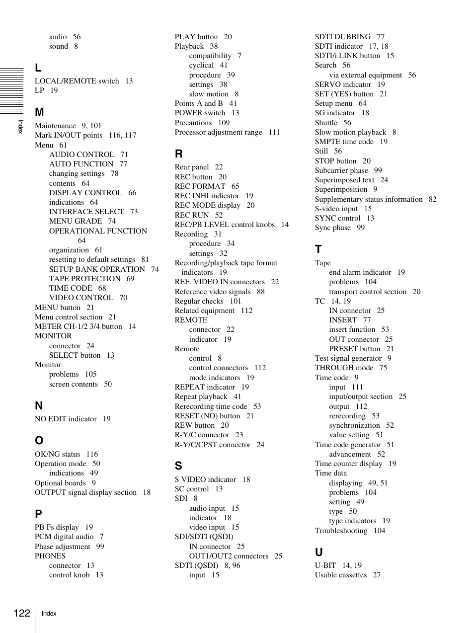 Sony 1500AP User Manual | Page 122 / 125