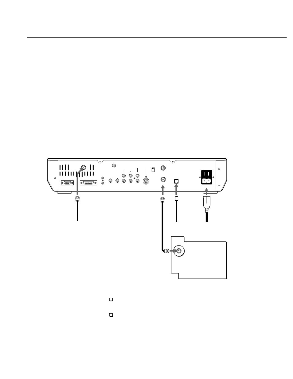 Tv only, Tv with rf connector only, Chapter 3: connecting your system | Optional connections | Sony SAT-A1 User Manual | Page 14 / 92