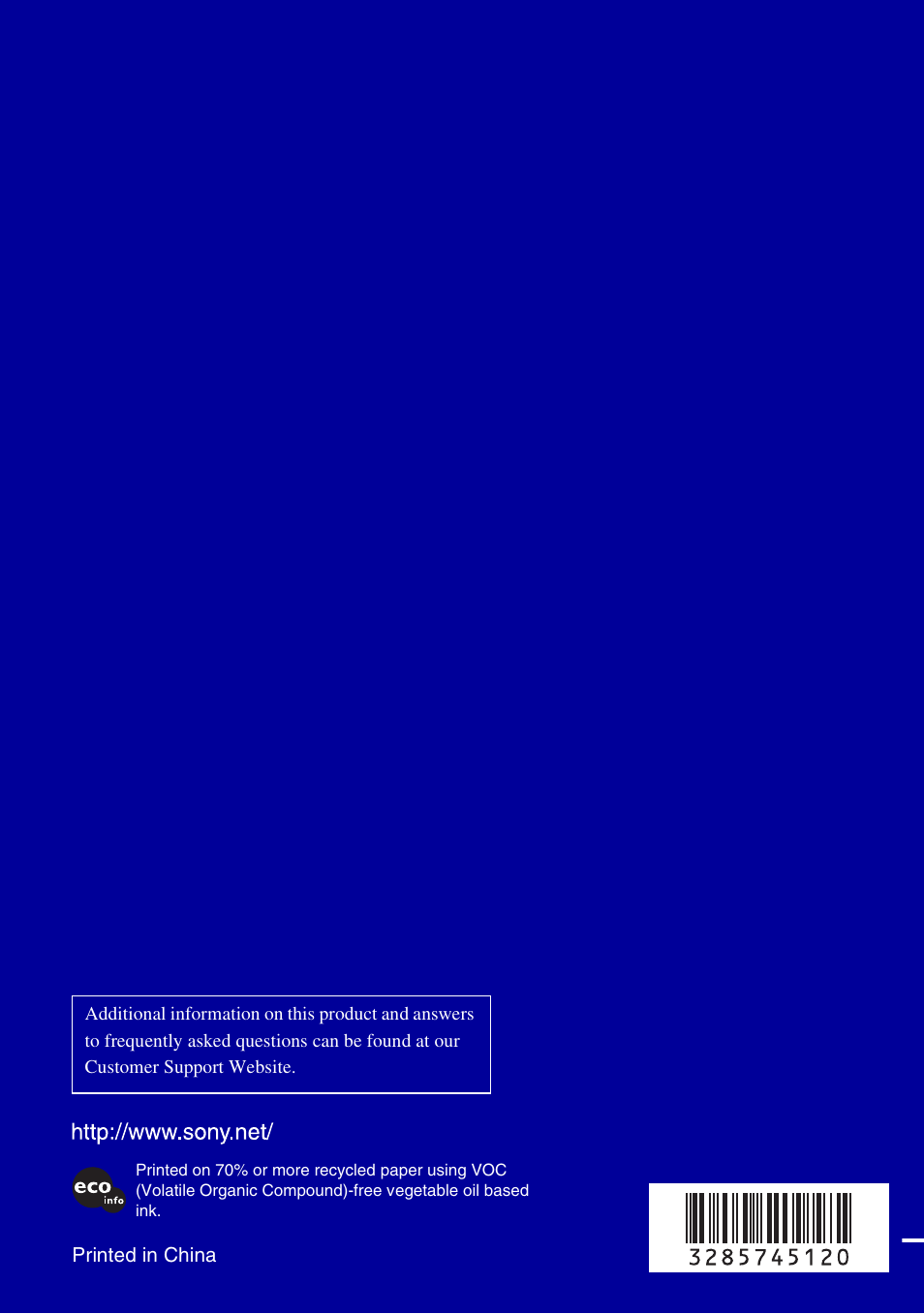 Sony DSC-S780 User Manual | Page 40 / 40