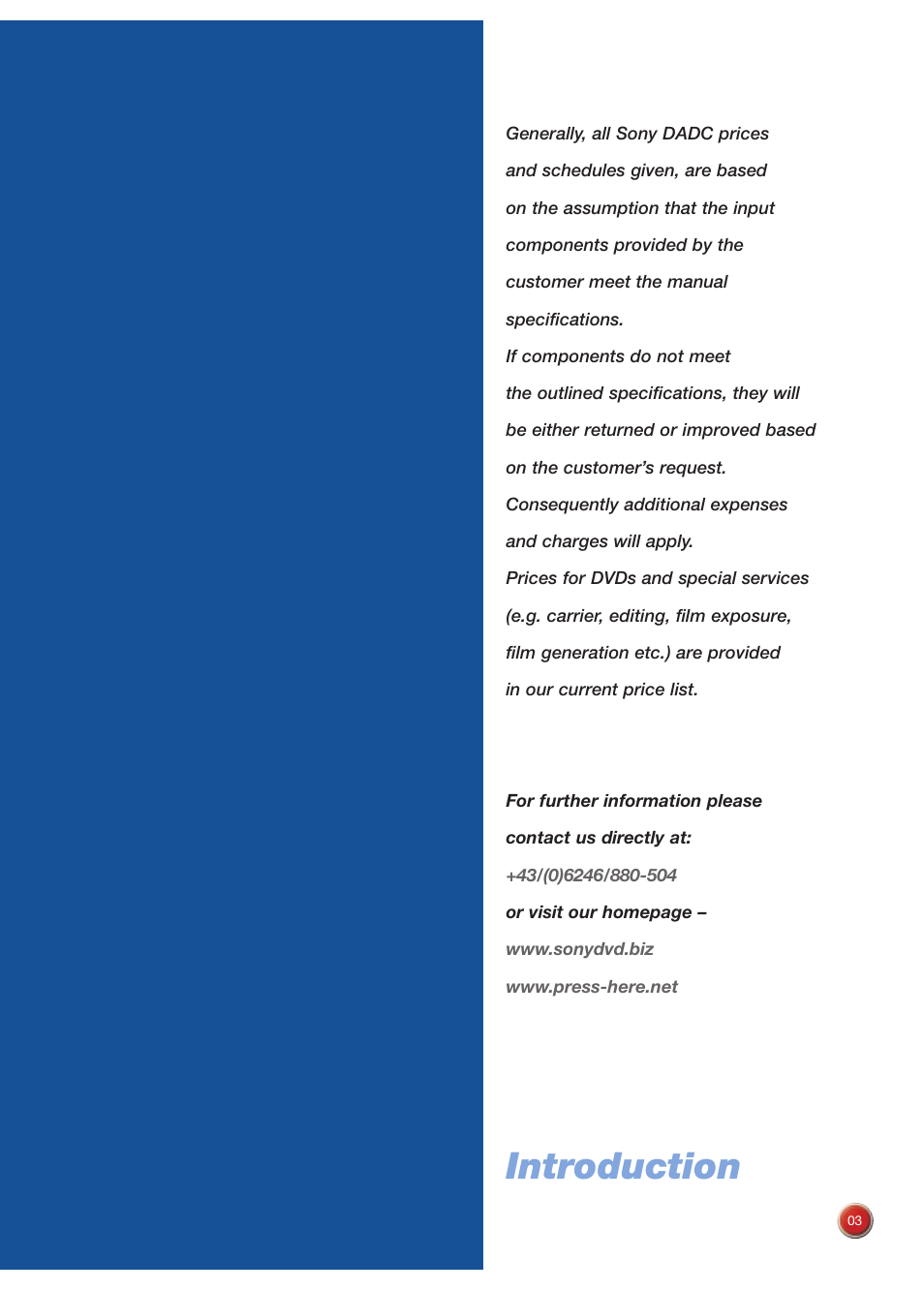 Introduction | Sony DVD Rom/DVD Video User Manual | Page 3 / 54