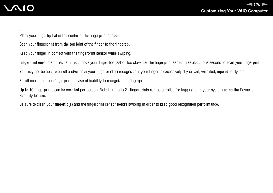 Sony VAIO VGN-SZ600 User Manual | Page 116 / 216