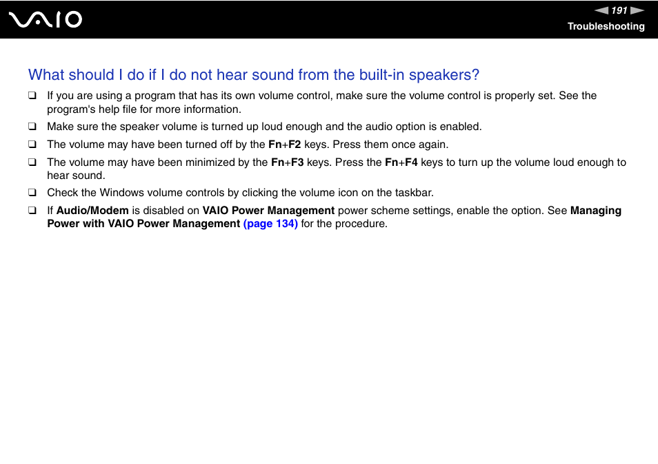 Sony VAIO VGN-SZ600 User Manual | Page 191 / 216