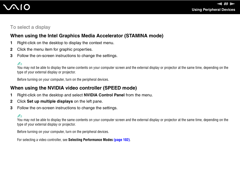 Sony VAIO VGN-SZ600 User Manual | Page 89 / 216