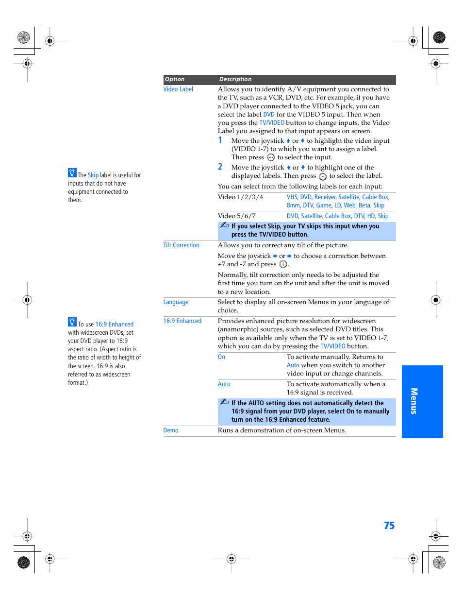 Sony WEGA KV-40XBR800 User Manual | Page 76 / 89