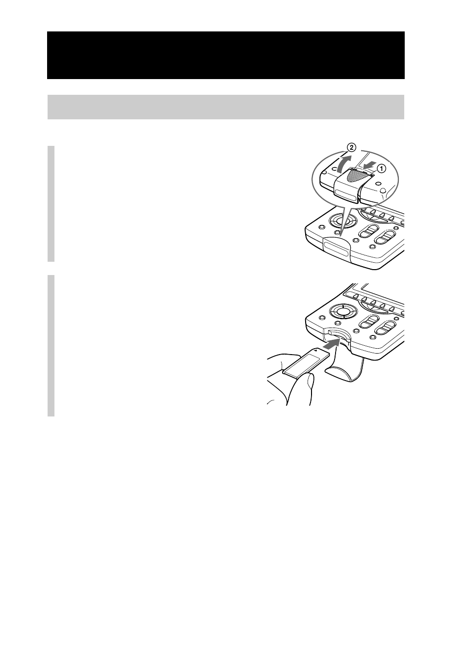 Inserting a “memory stick | Sony RM-NX7000 User Manual | Page 200 / 252