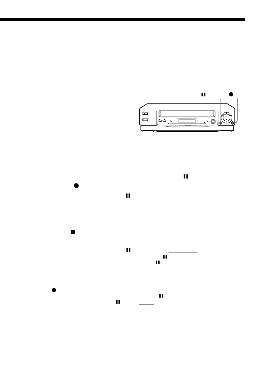 Operation (when recording on this vcr) | Sony SLV-ED10MJ User Manual | Page 39 / 47