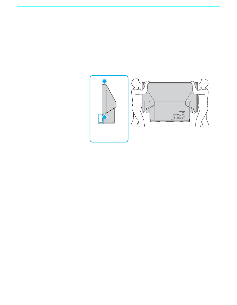 Carrying your lcd projection tv, 18 carrying your lcd projection tv | Sony KF-60XBR800 User Manual | Page 18 / 96