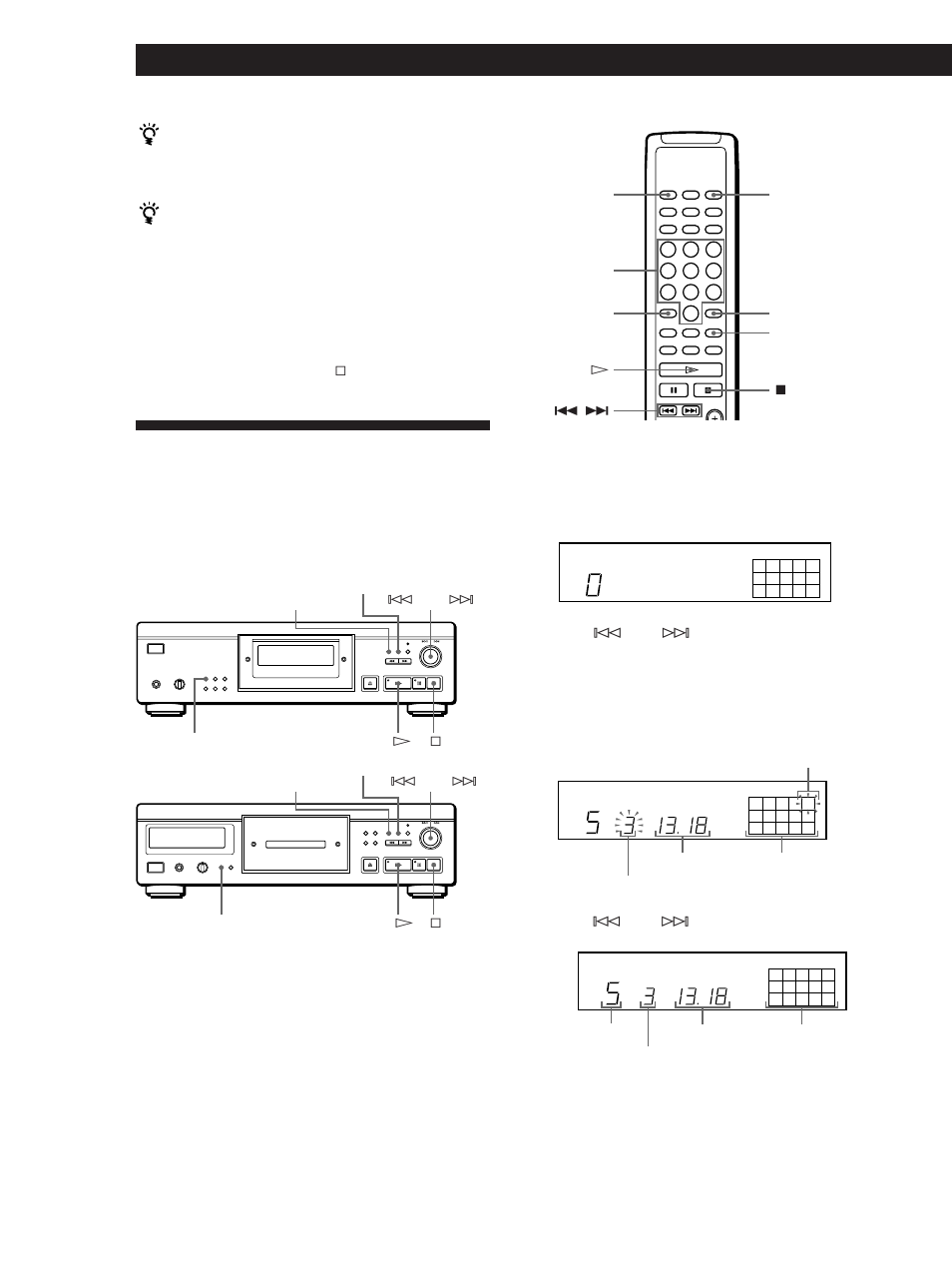 Creating your own programme (programme play), Playing cds, Creating a programme on the player 1 | Sony CDP-XA30ES User Manual | Page 14 / 112